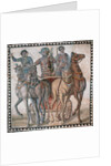 Roman mosaic with charioteer in a quadriga by Anonymous