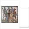 Roman mosaic with charioteer in a quadriga by Anonymous