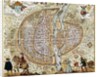 Plan of Paris (France) in 1576 by Anonymous