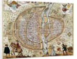 Plan of Paris (France) in 1576 by Anonymous