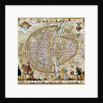 Plan of Paris (France) in 1576 by Anonymous
