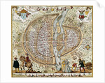 Plan of Paris (France) in 1576 by Anonymous