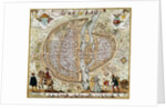 Plan of Paris (France) in 1576 by Anonymous
