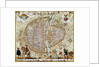 Plan of Paris (France) in 1576 by Anonymous