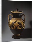 Etruscan vase depicting Achilles and Ajax playing dice by Anonymous