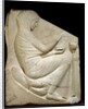 Detail of Ludovisi Throne depicting a woman placing incense in a Thymiaterion by Anonymous