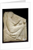 Detail of Ludovisi Throne depicting a woman placing incense in a Thymiaterion by Anonymous