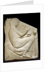 Detail of Ludovisi Throne depicting a woman placing incense in a Thymiaterion by Anonymous