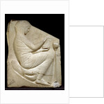 Detail of Ludovisi Throne depicting a woman placing incense in a Thymiaterion by Anonymous