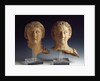 Magna Graecia : Female bust and male bust by Anonymous
