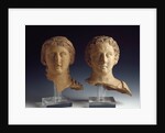 Magna Graecia : Female bust and male bust by Anonymous