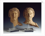 Magna Graecia : Female bust and male bust by Anonymous