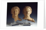 Magna Graecia : Female bust and male bust by Anonymous