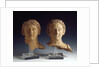 Magna Graecia : Female bust and male bust by Anonymous