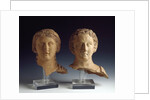 Magna Graecia : Female bust and male bust by Anonymous