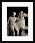 Detail of sculpture group of the Dioscuro by Anonymous