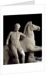 Detail of sculpture group of the Dioscuro by Anonymous
