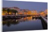 Moliceiro Boats Along the main canal of Averio With Night Lights by Anonymous