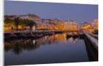 Moliceiro Boats Along the main canal of Averio With Night Lights by Anonymous