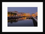 Moliceiro Boats Along the main canal of Averio With Night Lights by Anonymous