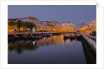 Moliceiro Boats Along the main canal of Averio With Night Lights by Anonymous