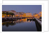 Moliceiro Boats Along the main canal of Averio With Night Lights by Anonymous