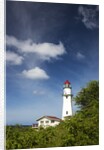 Morning light on Diamond Head Lighthouse with Puffy Clouds by Anonymous