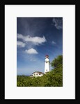 Morning light on Diamond Head Lighthouse with Puffy Clouds by Anonymous