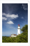 Morning light on Diamond Head Lighthouse with Puffy Clouds by Anonymous
