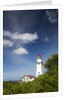 Morning light on Diamond Head Lighthouse with Puffy Clouds by Anonymous