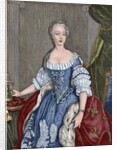 Elisabeth Christine of Brunswick-Wolfenbuttel-Bevern (1715-1797). Engraving. Colored. by Anonymous