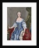 Elisabeth Christine of Brunswick-Wolfenbuttel-Bevern (1715-1797). Engraving. Colored. by Anonymous