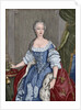 Elisabeth Christine of Brunswick-Wolfenbuttel-Bevern (1715-1797). Engraving. Colored. by Anonymous