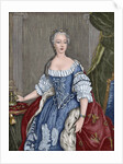 Elisabeth Christine of Brunswick-Wolfenbuttel-Bevern (1715-1797). Engraving. Colored. by Anonymous