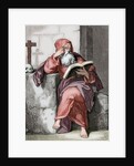 Saint Isaac of Cordoba (d. 851). Engraving. Colored. by Anonymous