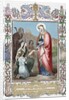 Saint Elizabeth of Hungary (1207-1231). Engraving. Colored. by Anonymous