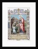 Saint Elizabeth of Hungary (1207-1231). Engraving. Colored. by Anonymous