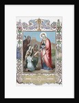 Saint Elizabeth of Hungary (1207-1231). Engraving. Colored. by Anonymous