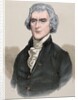 Thomas Jefferson (1743-1826). Engraving. Colored. by Anonymous