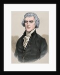 Thomas Jefferson (1743-1826). Engraving. Colored. by Anonymous