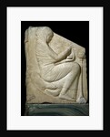 Panel of Ludovisi Throne : Woman placing incense in a Thymiaterion by Anonymous