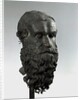 Ancient Greek bronze head of an old man with long beard (philosopher of Porticello) by Anonymous