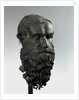 Ancient Greek bronze head of an old man with long beard (philosopher of Porticello) by Anonymous