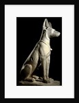 Ancient Egyptian sculpture of Anubis by Anonymous