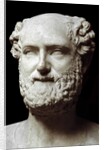 Roman marble bust of Aristophanes by Anonymous