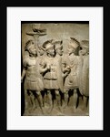Roman marble relief of the Praetorian Guard by Anonymous