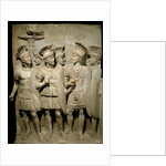 Roman marble relief of the Praetorian Guard by Anonymous