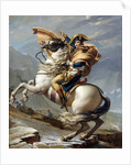 Napoleon Bonaparte, First Consul, Crossing the Alps at Great St. Bernard Pass by Jacques-Louis David