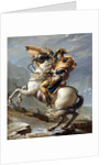 Napoleon Bonaparte, First Consul, Crossing the Alps at Great St. Bernard Pass by Jacques-Louis David