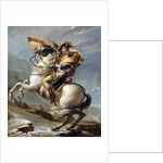 Napoleon Bonaparte, First Consul, Crossing the Alps at Great St. Bernard Pass by Jacques-Louis David